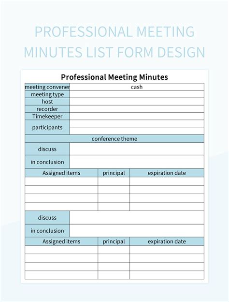 Meeting Directory .